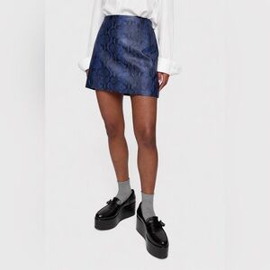 The Ragged Priest | XS | Blue Snake Print Women's Skirt